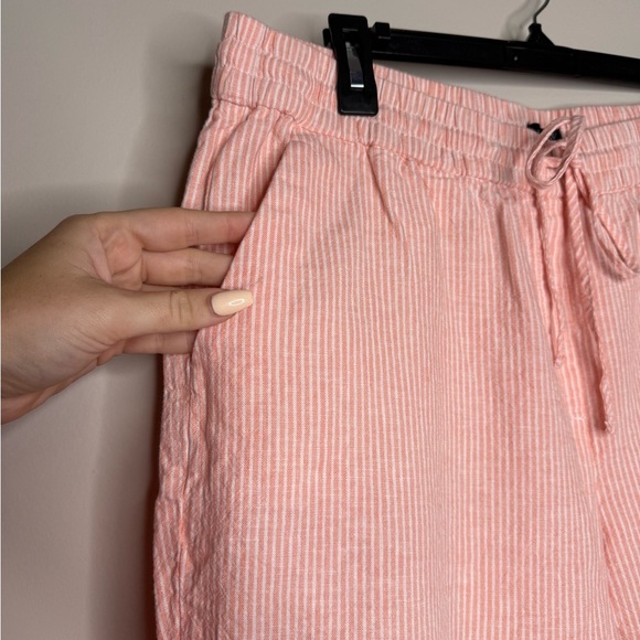 J. Crew Coral Striped Pajamas - Picture 3 of 9